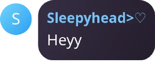 Sticker from User text