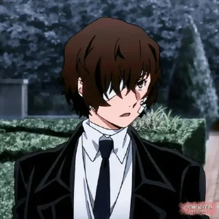 🔲 emoji Dazai @NekoTsu @shoxiee — @stckrRobot Telegram sticker 13 of 30