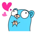 ❤️ emoji Programming Language Mascots Telegram sticker 7 of 44
