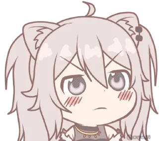 😠 emoji Shishiro Botan @xyuji Telegram sticker 13 of 15