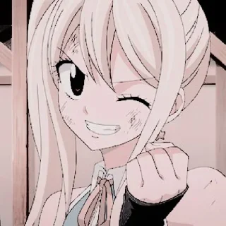 🎏 emoji Lucy Heartfilia - @amallinofficiaall Telegram sticker 9 of 45