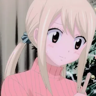 🎏 emoji Lucy Heartfilia - @amallinofficiaall Telegram sticker 19 of 45