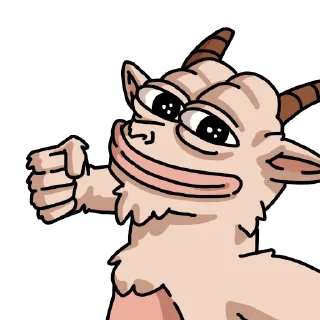 👊 emoji GOAT Telegram sticker 8 of 40