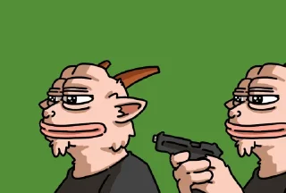 🔫 emoji GOAT Telegram sticker 18 of 40