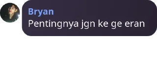 Sticker from punya gua -bryan