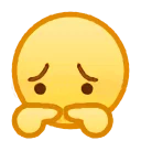 😟 emoji QQ emojis Telegram sticker 16 of 101