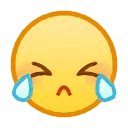 😢 emoji QQ emojis Telegram sticker 12 of 101