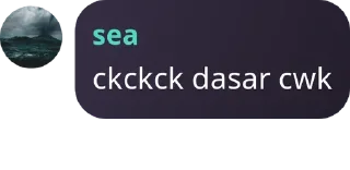 Sticker from sea