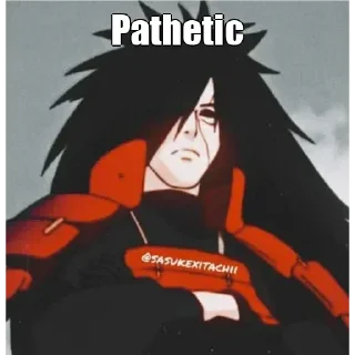 🤔 emoji Uchiha Madaras kang pack Telegram sticker 1 of 31