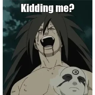 🤔 emoji Uchiha Madaras kang pack Telegram sticker 4 of 31
