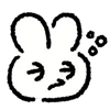 🐰 emoji ₍ 𐌏ffiᥴᥱ W᧐rκᥱr Rᥲδδiᴛ ₎ ˚₊· ♡ @mewsticks Telegram sticker 6 of 40