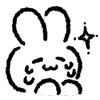 🐰 emoji ₍ 𐌏ffiᥴᥱ W᧐rκᥱr Rᥲδδiᴛ ₎ ˚₊· ♡ @mewsticks Telegram sticker 15 of 40