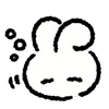 🐰 emoji ₍ 𐌏ffiᥴᥱ W᧐rκᥱr Rᥲδδiᴛ ₎ ˚₊· ♡ @mewsticks Telegram sticker 20 of 40