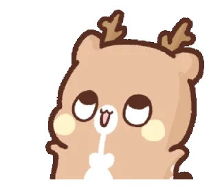 🦌 emoji Happy Deer @tikelmu Telegram sticker 5 of 9