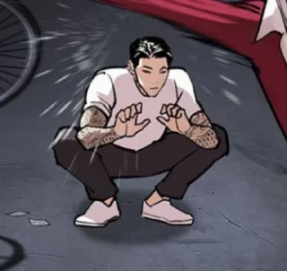 😞 emoji Lookism Telegram sticker 10 of 120