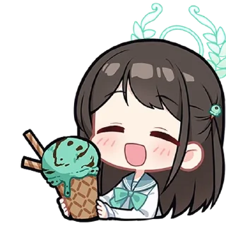 💬 emoji 청춘X학원X블루 아카이브 By @Ani_Chats Telegram sticker 15 of 24