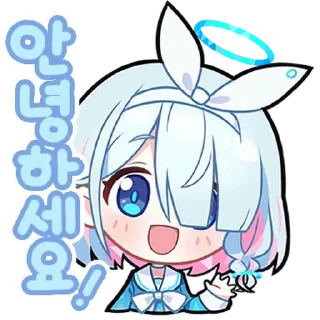 💬 emoji 청춘X학원X블루 아카이브 By @Ani_Chats Telegram sticker 10 of 24