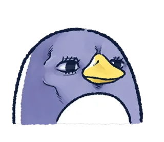 🐧 emoji 胖企鵝的內心話3 Telegram sticker 21 of 40