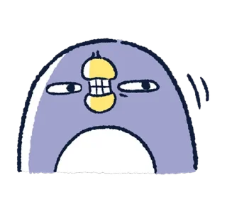 😏 emoji 胖企鵝的內心話3 Telegram sticker 22 of 40