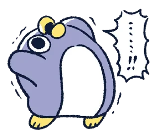 😵 emoji 胖企鵝的內心話3 Telegram sticker 19 of 40