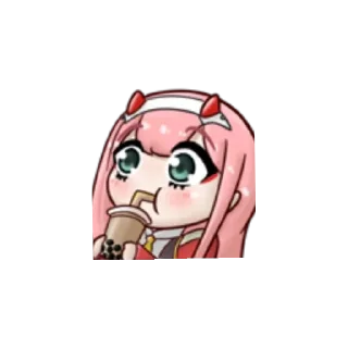 Sticker from zero two