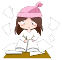 🤓 emoji @tikelmu Amelya's Happy Everyday Telegram sticker 15 of 41