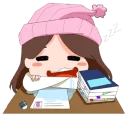 😕 emoji @tikelmu Amelya's Happy Everyday Telegram sticker 8 of 41