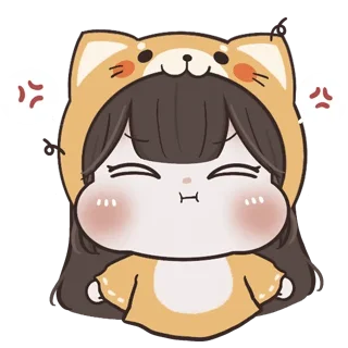 😫 emoji @waesticker Baby Chubby Girl x Meow Telegram sticker 23 of 41