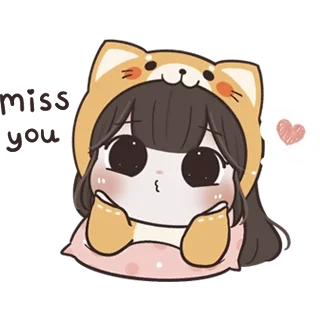 😗 emoji @waesticker Baby Chubby Girl x Meow Telegram sticker 24 of 41