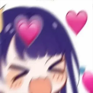 🥰 emoji 橘 ナナコ        @nanakoooooooooo Telegram sticker 9 of 67