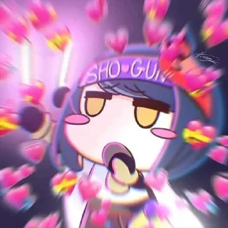💋 emoji 橘 ナナコ        @nanakoooooooooo Telegram sticker 8 of 67
