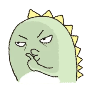 🤫 emoji @stickerbuzz dinosaur Telegram sticker 18 of 30