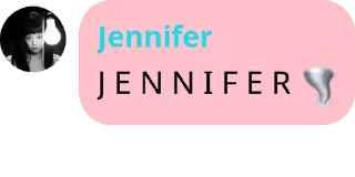 Sticker from J