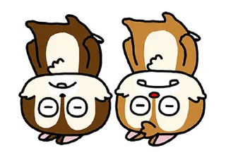 😂 emoji Chip 'n' Dale by Yuji Nishimura @moe_sticker_bot Telegram sticker 14 of 40