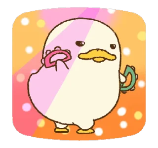 Sticker from DUCKOO 閃亮初登場 @moe_sticker_bot