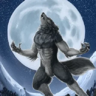 🐺 emoji मानव भेड़िया Telegram sticker 2 of 26