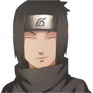 ❤️ emoji Sasuke ┈➤ @anime_stickerspack Telegram sticker 10 of 19