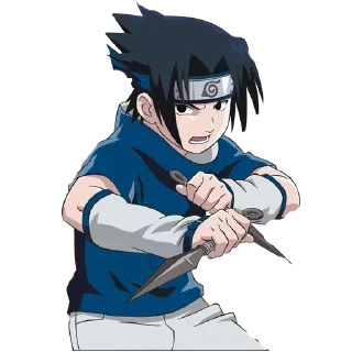 ❤️ emoji Sasuke ┈➤ @anime_stickerspack Telegram sticker 4 of 19