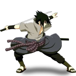 ❤️ emoji Sasuke ┈➤ @anime_stickerspack Telegram sticker 6 of 19
