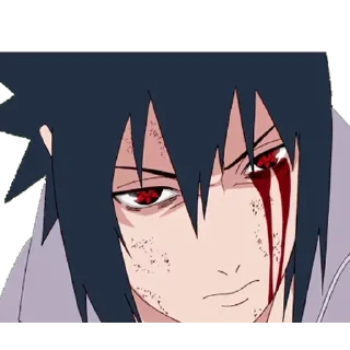❤️ emoji Sasuke ┈➤ @anime_stickerspack Telegram sticker 17 of 19