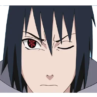❤️ emoji Sasuke ┈➤ @anime_stickerspack Telegram sticker 18 of 19