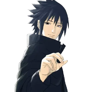 ❤️ emoji Sasuke ┈➤ @anime_stickerspack Telegram sticker 11 of 19