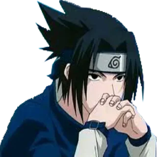 ❤️ emoji Sasuke ┈➤ @anime_stickerspack Telegram sticker 14 of 19