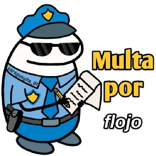 😀 emoji 🌈Flork Multas👮🏻‍♂️🧦 Telegram sticker 20 of 30