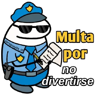😀 emoji 🌈Flork Multas👮🏻‍♂️🧦 Telegram sticker 6 of 30