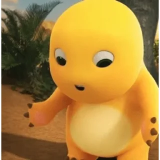 😀 emoji dino kuning 💛 Telegram sticker 18 of 21