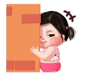 ⭐️ emoji Lookpear cute girl animated (ENG) @moe_sticker_bot Telegram sticker 13 of 24