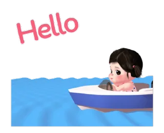 ⭐️ emoji Lookpear cute girl animated (ENG) @moe_sticker_bot Telegram sticker 16 of 24