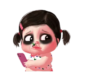 ⭐️ emoji Lookpear cute girl animated (ENG) @moe_sticker_bot Telegram sticker 7 of 24