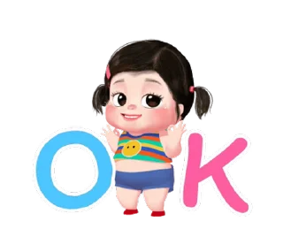 ⭐️ emoji Lookpear cute girl animated (ENG) @moe_sticker_bot Telegram sticker 19 of 24